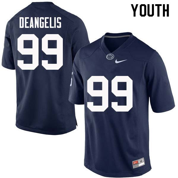 NCAA Nike Youth Penn State Nittany Lions Nick DeAngelis #99 College Football Authentic Navy Stitched Jersey XBD6598RZ